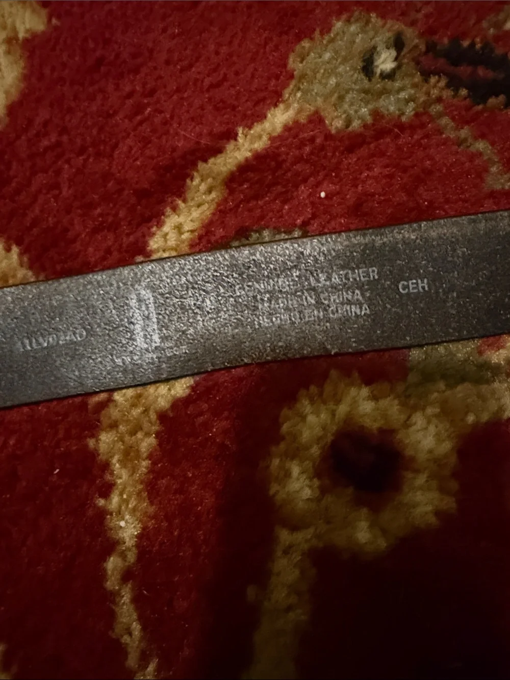 Levi's Brown Leather Belt with Decorative Ford Automobile brass Buckle